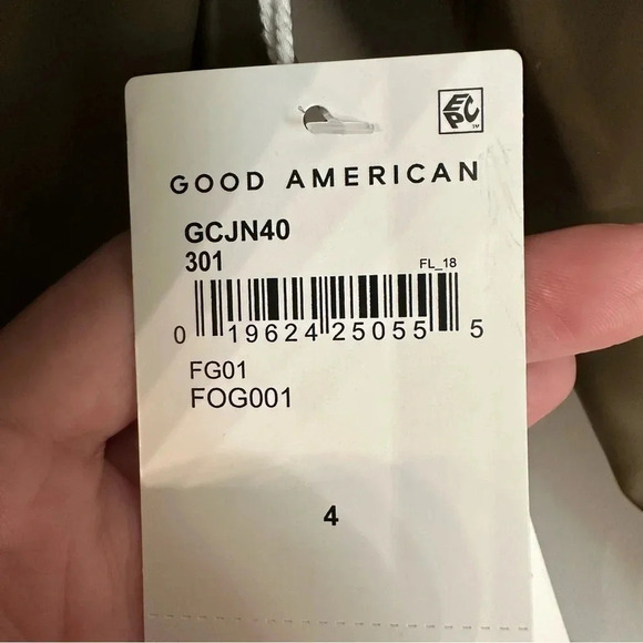 Good American Faux Leather Chore Zipper Front Collared Jacket Size 4, XL NWT - Picture 12 of 14